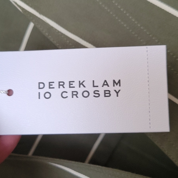 NWT Derek Lam 10 Crosby Loden Military Green Olive Utility Dress - Picture 7 of 12